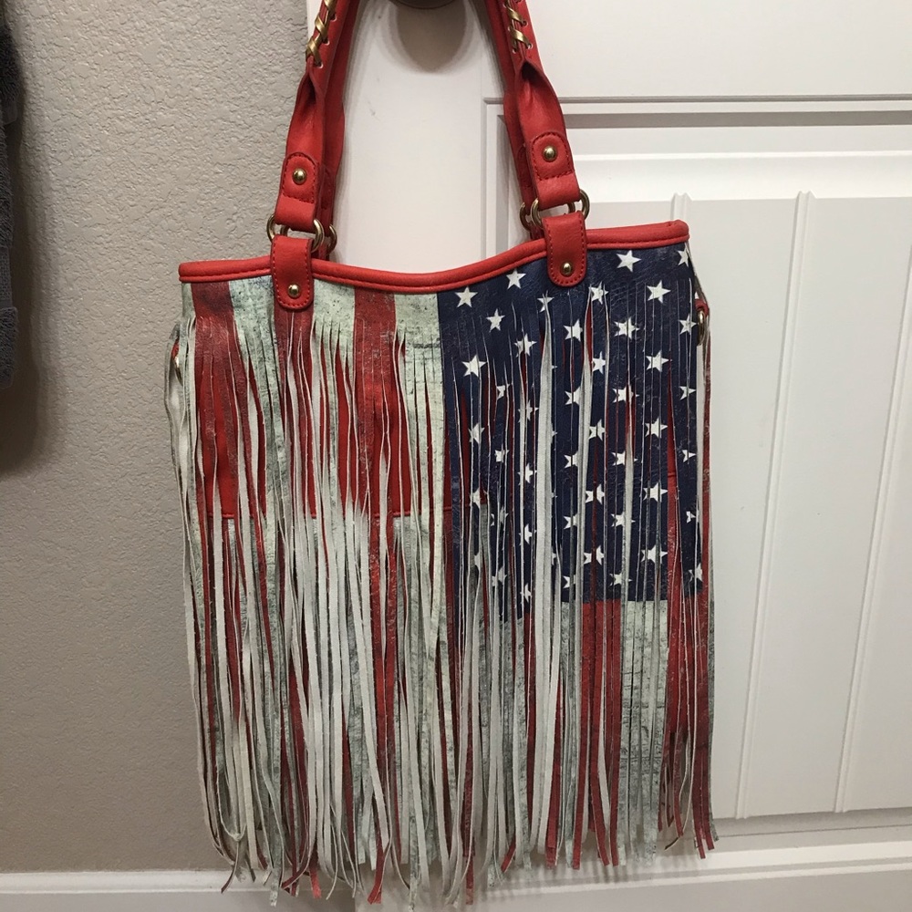 American fringe handbag